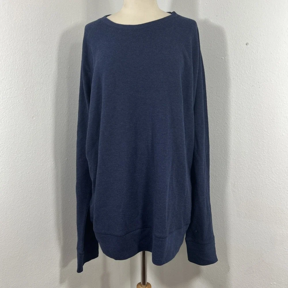 Banana Republic Sweater Mens XXL Blue Crew Pullover Preppy‎ Minimalist Business